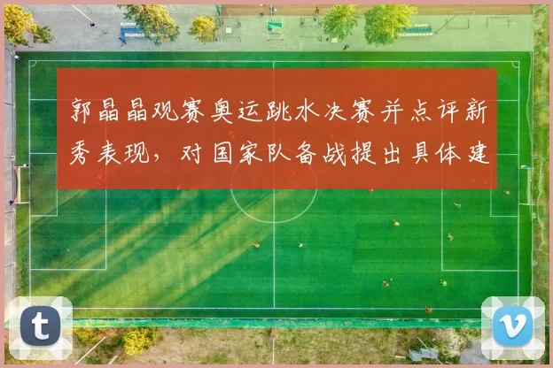 郭晶晶观赛奥运跳水决赛并点评新秀表现,对国家队备战提出具体建议
